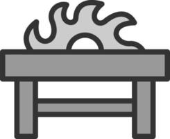 Table Saw Vector Icon Design