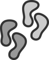 Footprint Vector Icon Design