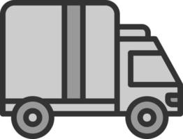 Delivery Truck Vector Icon Design