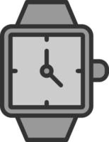 diseño de icono de vector de reloj de pulsera