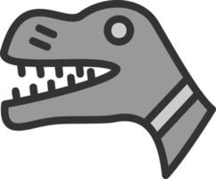 diseño de icono de vector de dinosaurio