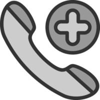 Emergency Cal Vector Icon Design