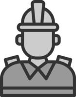 Firefighter Vector Icon Design