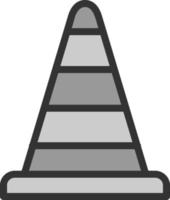 Traffic Cone Vector Icon Design