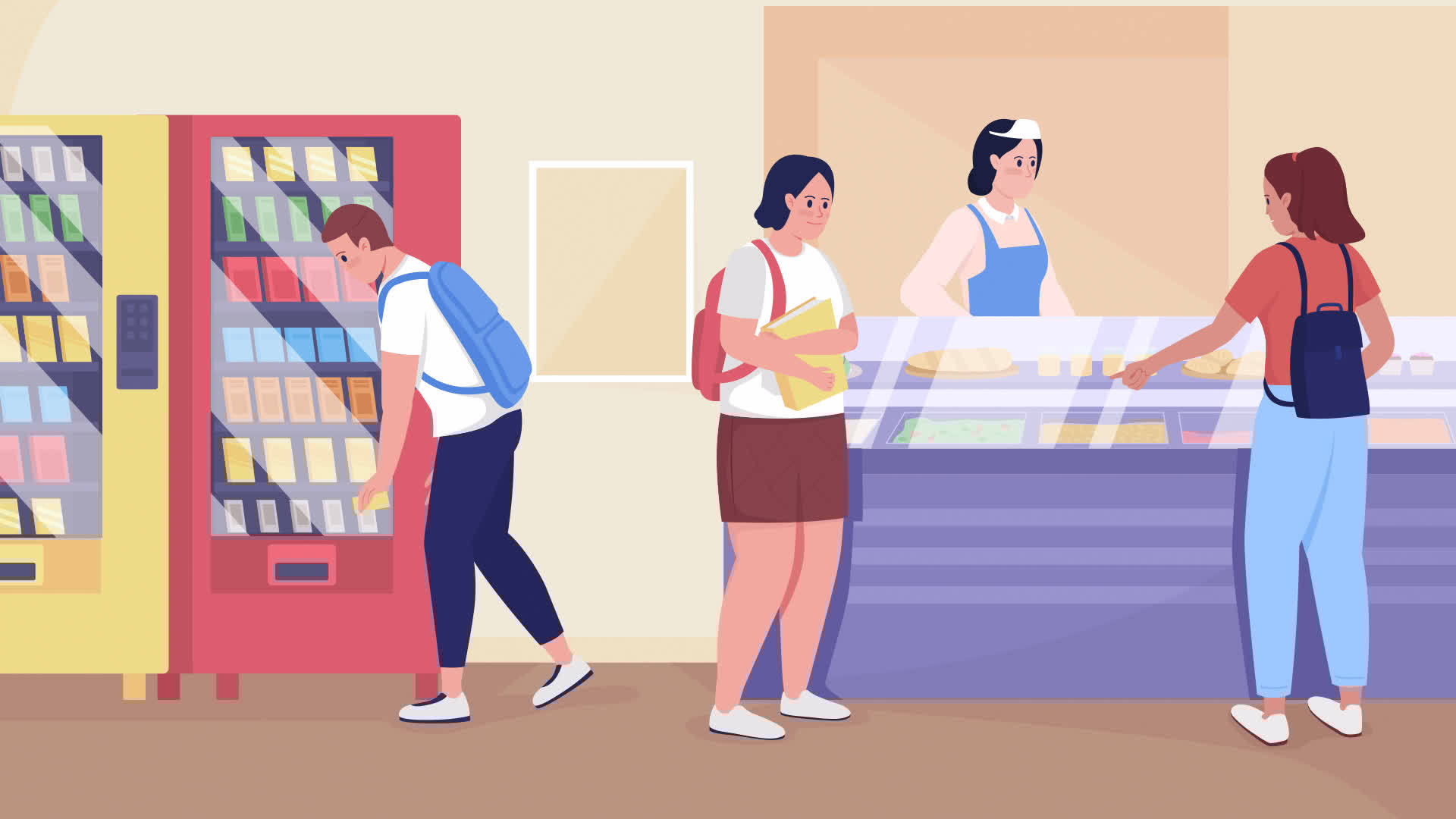cafeter-a-animada-de-la-escuela-secundaria-servicio-de-comida