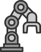 diseño de icono de vector de brazo de robot