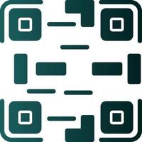 diseño de icono de vector de código qr