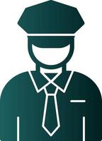 Security Guard Vector Icon Design