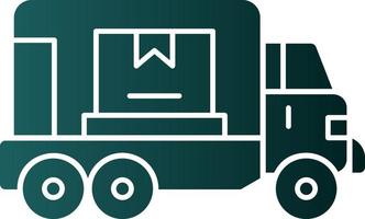 Cargo Truck Vector Icon Design