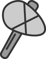 Stone Axe Vector Icon Design