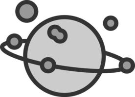 diseño de icono de vector de sistema solar