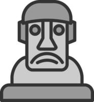 diseño de icono de vector moai