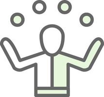 Juggling Vector Icon Design