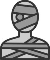 diseño de icono de vector de momia