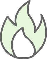 Flame Vector Icon Design