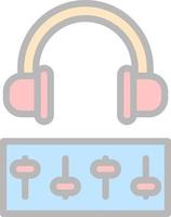 diseño de icono de vector de audio