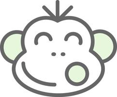 Monkey Vector Icon Design