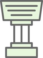 Stand Vector Icon Design