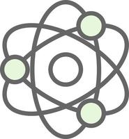 diseño de icono de vector de átomos