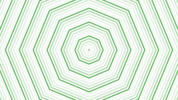Green octagon star simple flat geometric on white background loop. Starry octagonal radio waves endless creative animation. Stars seamless motion graphic backdrop. Astra radar sonar rings design. video