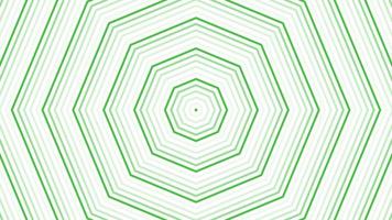 Green octagon star simple flat geometric on white background loop. Starry octagonal radio waves endless creative animation. Stars seamless motion graphic backdrop. Astra radar sonar rings design. video