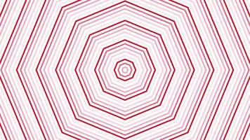 Red octagon star simple flat geometric on white background loop. Starry octagonal radio waves endless creative animation. Stars seamless motion graphic backdrop. Astra radar sonar rings design. video