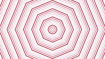 Red octagon star simple flat geometric on white background loop. Starry octagonal radio waves endless creative animation. Stars seamless motion graphic backdrop. Astra radar sonar rings design. video