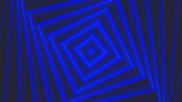 blu rotazione grassetto piazza semplice piatto geometrico su buio grigio nero sfondo ciclo continuo video