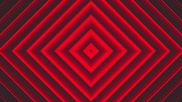 Red bold square simple flat geometric on dark grey black background loop. video