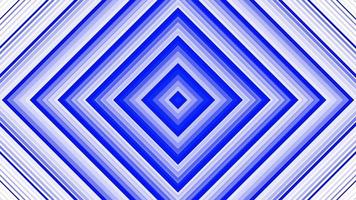 quadrado em negrito azul simples plano geométrico em loop de fundo branco. ondas de rádio quadráticas animação criativa sem fim. quadro gráfico de movimento sem costura pano de fundo. design de anéis de sonar de radar quadrangular. video