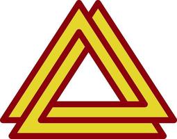 diseño de icono de vector de valknut