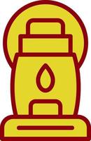 Oil Lamp Vector Icon Design