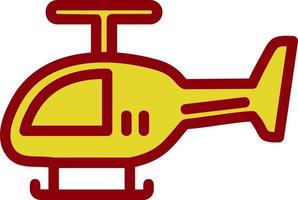 Helicopter Vector Icon Design