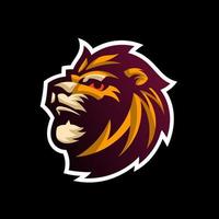 logotipo de esport del rey león, diseño vectorial y logotipo de esport, adecuado para esport, deporte y todo lo relacionado con este diseño vector