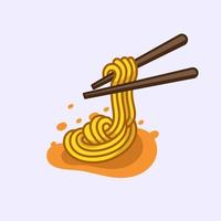Noodle Logo design. vector design and company logo, suitable for your business