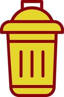 Dustbin Vector Icon Design