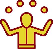 Juggling Vector Icon Design
