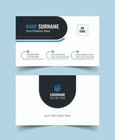 Red Modern Creative and Clean Business Card Template vector