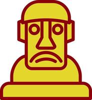 diseño de icono de vector moai