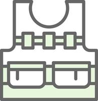 Bulletproof Vest Vector Icon Design