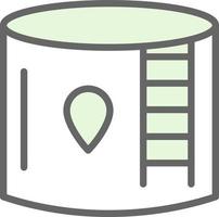 Water Tank Vector Icon Design