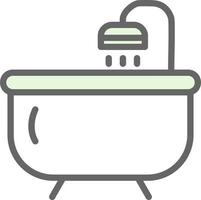 Bathtub Vector Icon Design