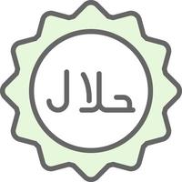 diseño de icono de vector halal