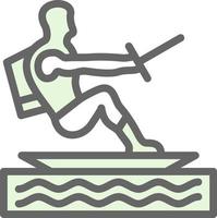 Water Skiing Vector Icon Design