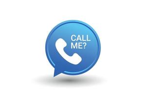 Call me With phone icon Vector Element