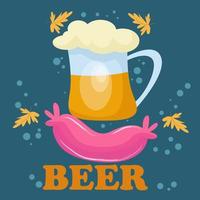 Beer doodle background, perfect for your wall cafe vector