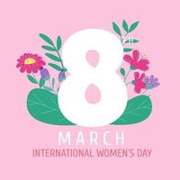 Happy women's day illustration. International women's day vector