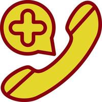 Emergency Call Vector Icon Design