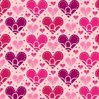 Seamless hearts pattern. Vector repeating texture.