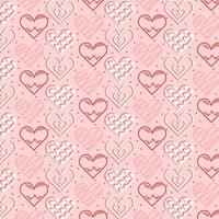 Heart seamless pattern. Vector illustration.